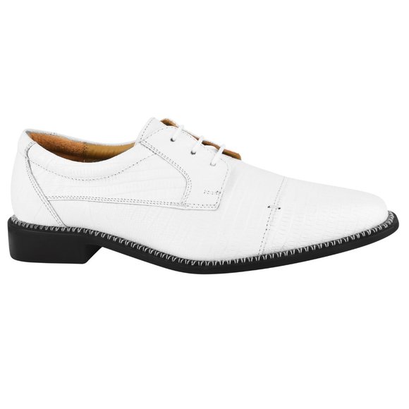 Jostin Genuine Leather Lizard Print Oxford Dress Shoes main image 6